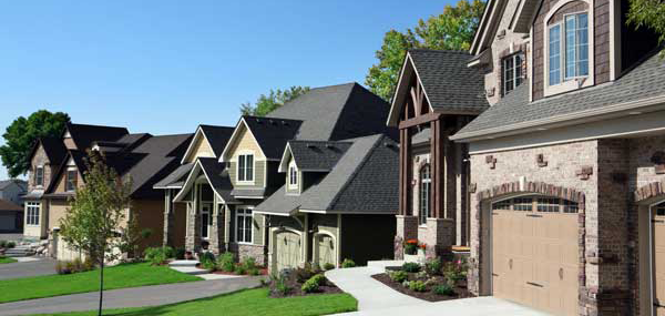row of homes in a HOA