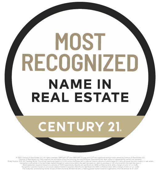 century 21 most recognized award badge
