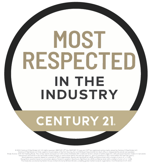 century 21 most respected award badge
