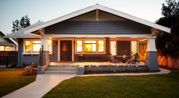 picture of a craftman style home with a beautiful front porch, homeownership