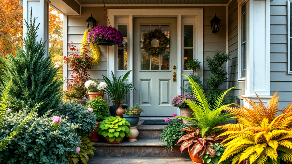 Cozy front porch idea