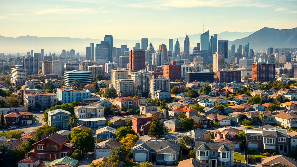 california housing market trends image of suburban town